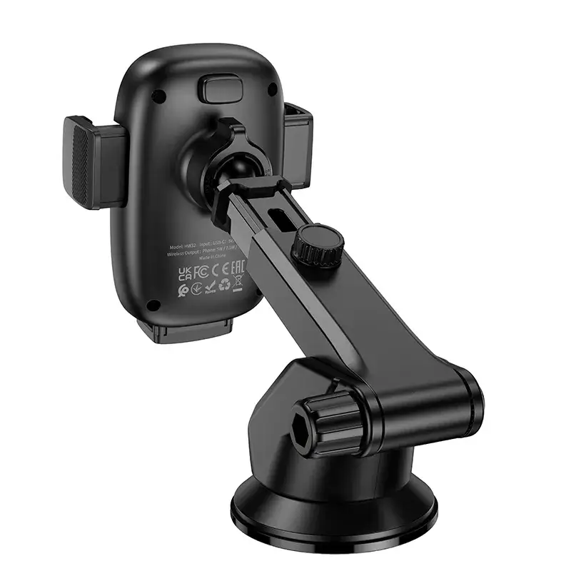 Hoco – Soporte de Carga Inalámbrica HW32 🚗 | 15W Push-Type's photo #2