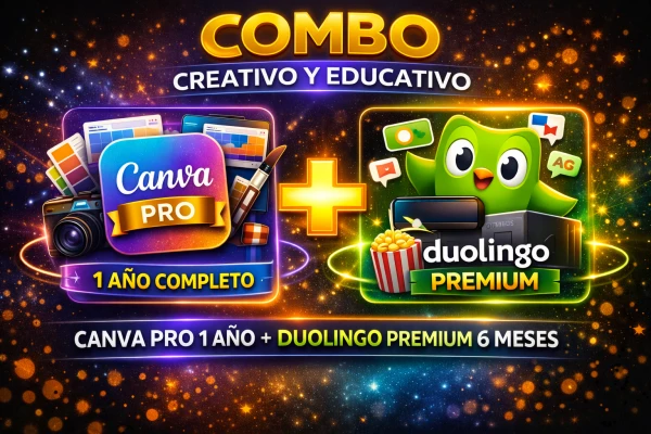 Canva Pro por 1 año + 6 meses duolingo's foto | TrendShopX2025 |  BizneCubano