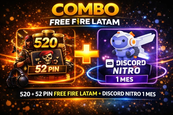 520 + 52 PIN Free Fire LATAM + Discord Nitro 1 mes's foto | TrendShopX2025 |  BizneCubano