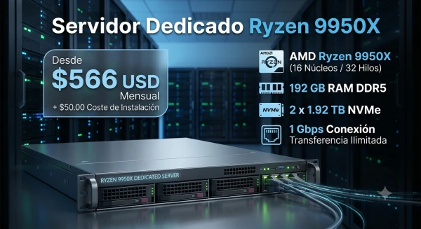 Servidor Dedicado Ryzen 9950X's foto | TrendShopX2025 |  BizneCubano