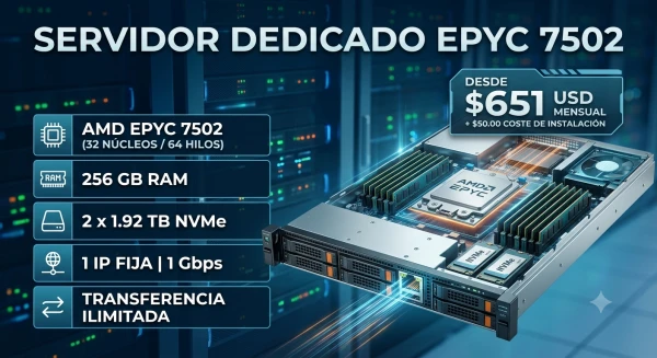 Servidor Dedicado EPYC 7502's foto | TrendShopX2025 |  BizneCubano