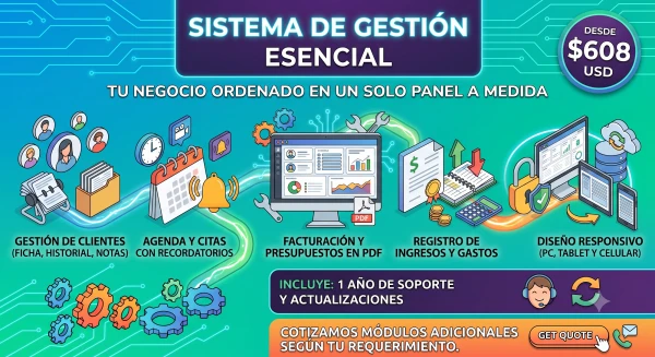 Sistema de Gestión Esencial's foto | TrendShopX2025 |  BizneCubano