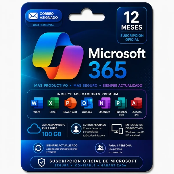 MICROSOFT 365 -5 DISPOSITIVO 1 AÑO's foto | TrendShopX2025 |  BizneCubano